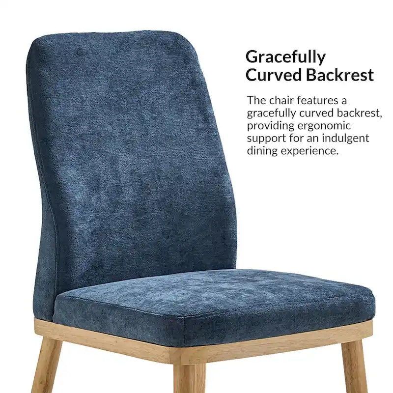 Chaise de salle à manger moderne capitonnée de style médiéval (deux pièces)