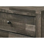 Chambre à coucher 4 pièces en bois rustique brun