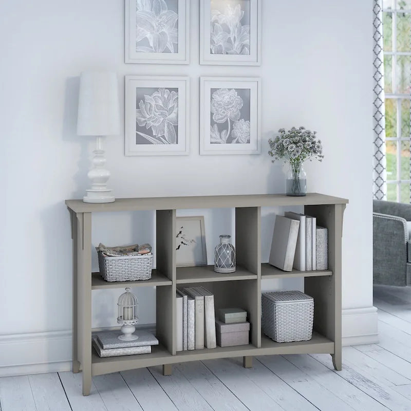Organisateur de rangement à 6 cubes gris