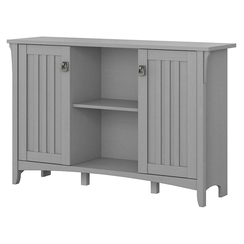 Meuble de rangement gris avec portes - 46,22 x 12,76 x 29,96 po
