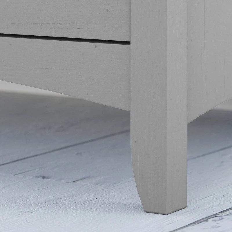 Meuble de rangement gris avec portes - 46,22 x 12,76 x 29,96 po