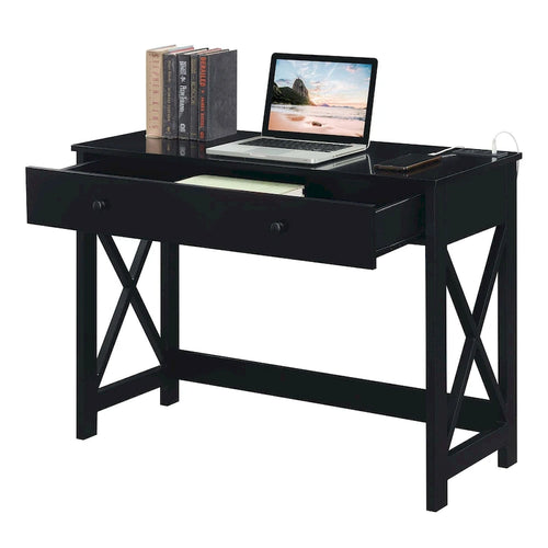 Bureau à un tiroir de 42 pouces avec station de charge