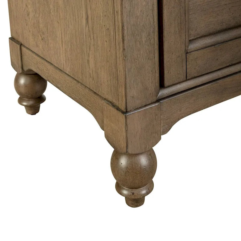 Crédence à cinq tiroirs taupe poussiéreux