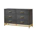 Chambre à coucher 5 pièces avec panneau rustique marron foncé