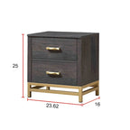 Chambre à coucher 5 pièces avec panneau rustique marron foncé