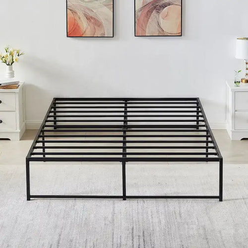 14-Inch Full Size Metal Platform Bed Frame, No Box Spring Needed