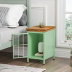 de 2 tables de chevet modernes avec rangement et plateau en bois massif