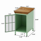 de 2 tables de chevet modernes avec rangement et plateau en bois massif