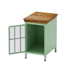 de 2 tables de chevet modernes avec rangement et plateau en bois massif