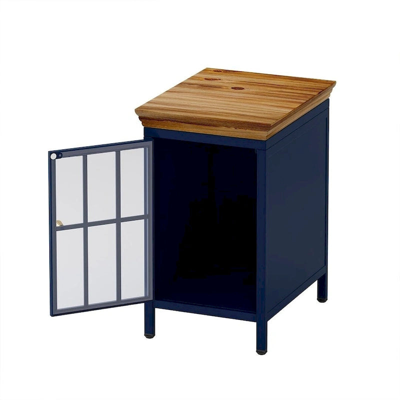 de 2 tables de chevet modernes avec rangement et plateau en bois massif
