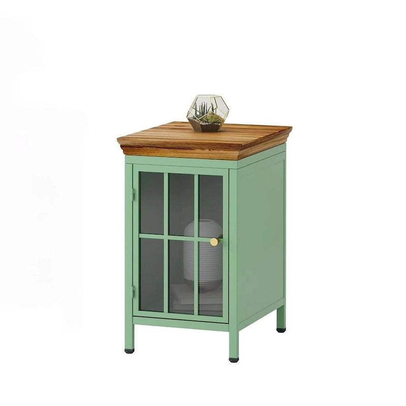 de 2 tables de chevet modernes avec rangement et plateau en bois massif