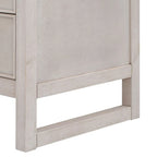 Commode de chambre rustique en bois de 47,8 L