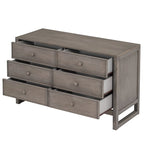 Commode de chambre rustique en bois de 47,8 L