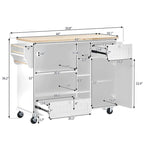 Meubles de rangement de cuisine avec armoires latérales en bois massif, armoires à micro-ondes, buffet