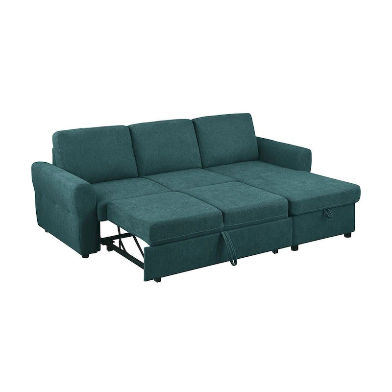 Canapé convertible d'angle avec rangement