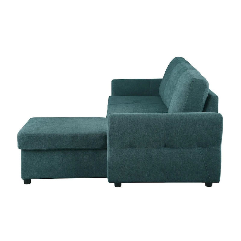 Canapé convertible d'angle avec rangement