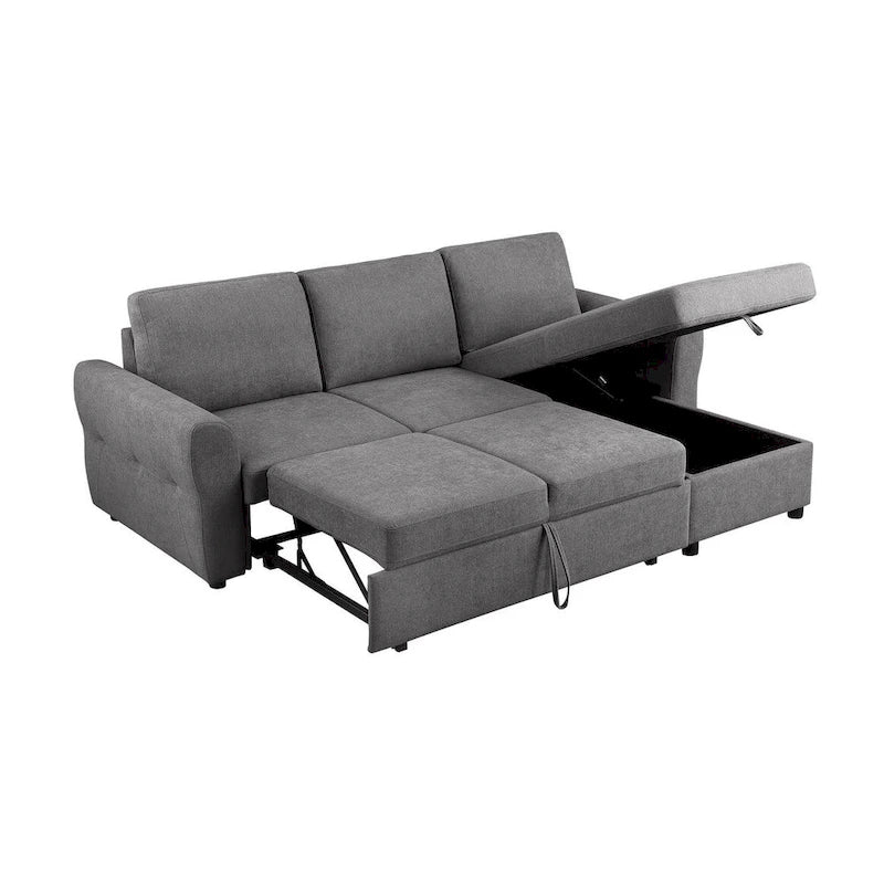 Canapé convertible d'angle avec rangement