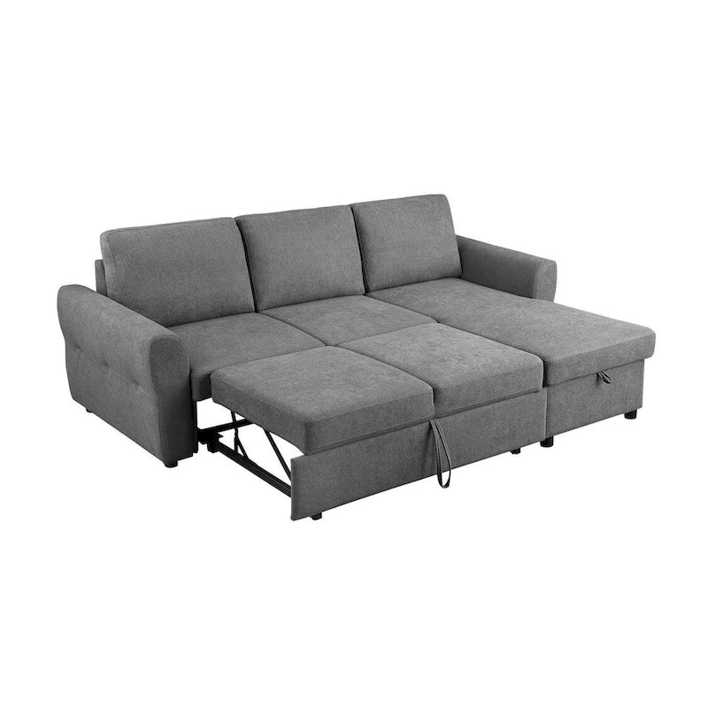Canapé convertible d'angle avec rangement