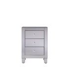 Elegant Lighting Contempo Clear Mirror 3 Drawer Cabinet