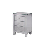 Armoire Élégante à Miroir et 3 Tiroirs Éclairés