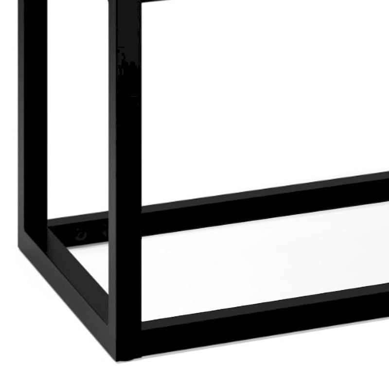 Banc ottoman contemporain en similicuir de 44 pouces
