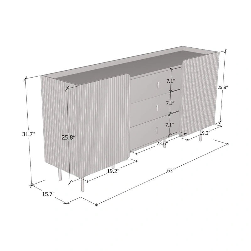 Enfilade mate moderne