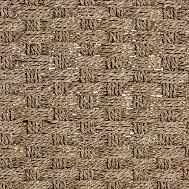 Banc de style bohème moderne décoré d'algues naturelles et de bois d'acacia
