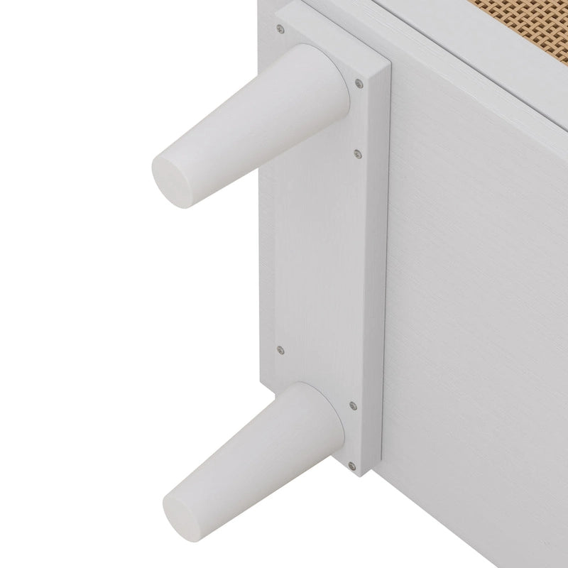 Commode en rotin à six tiroirs de 51,18 pouces