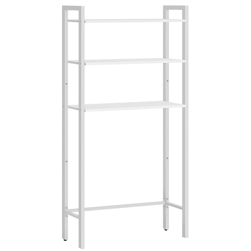 Étagère de rangement à 3 niveaux pour au-dessus des toilettes