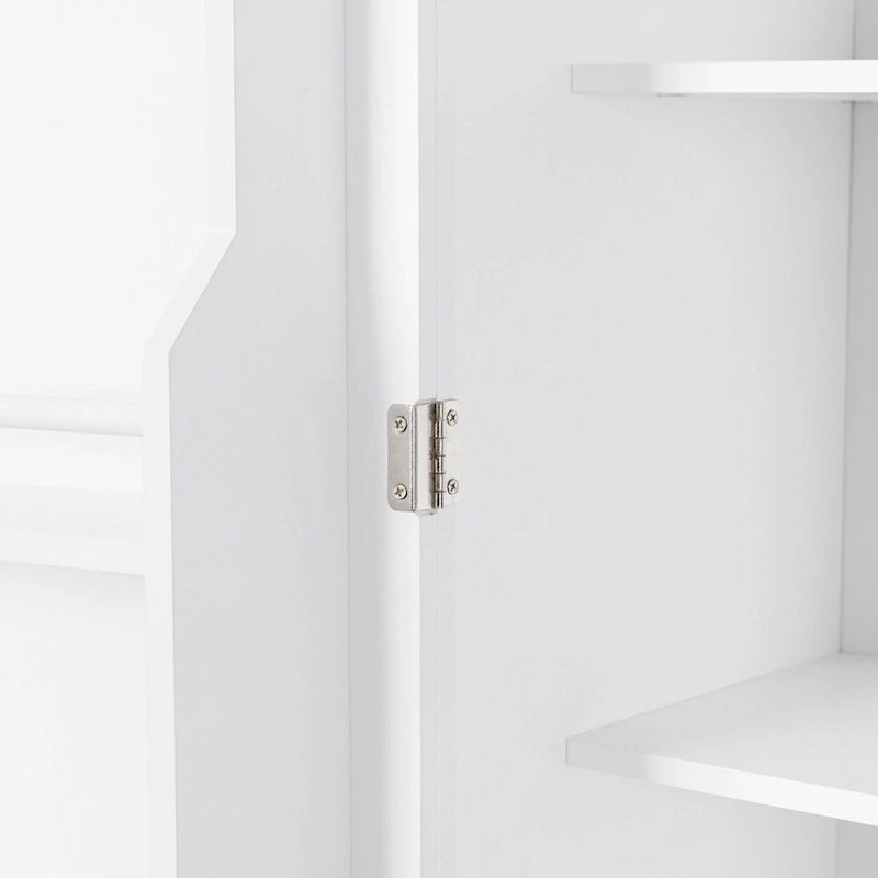 Meuble de rangement haut pour salle de bain avec portes et tiroir