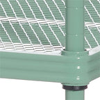 Étagère de rangement métallique à 3 niveaux pleine grandeur, blanche - 12