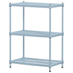 Étagère de rangement métallique à 3 niveaux pleine grandeur, blanche - 12