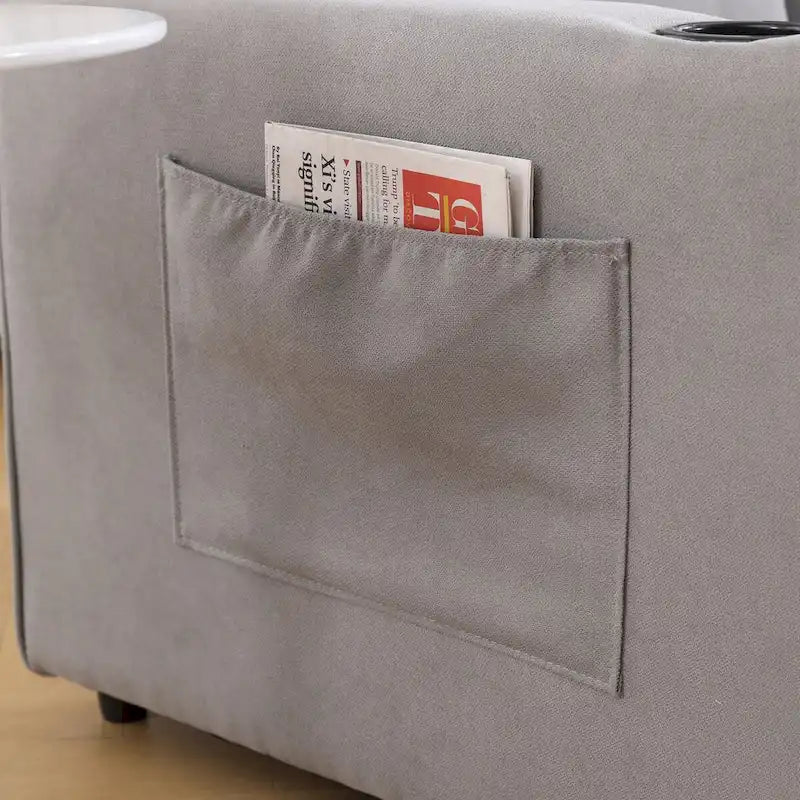 Upholstered Futon Sofa with Pull-Out Sleeper Couch, Muticolour Choice Foldable Tufted Loveseat With Cup Holder